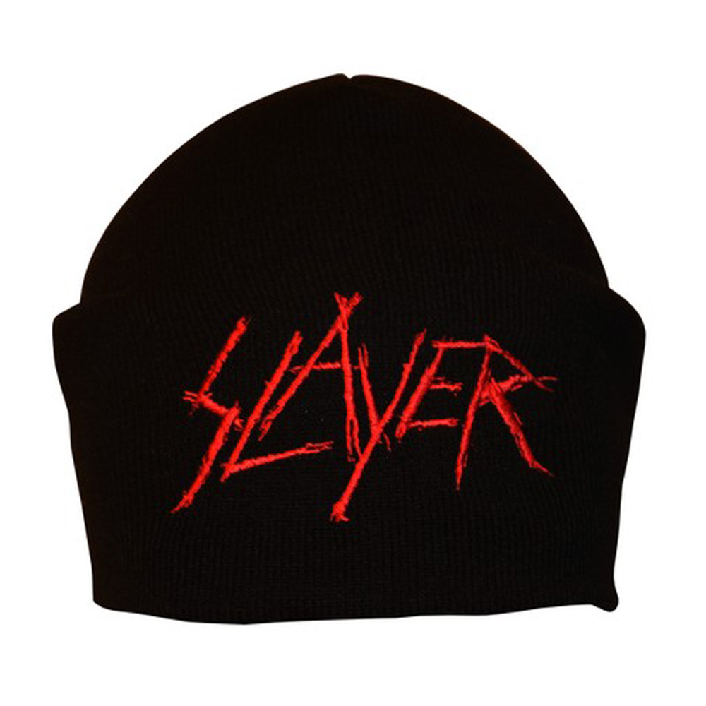 Шапка с вышивкой Slayer черная