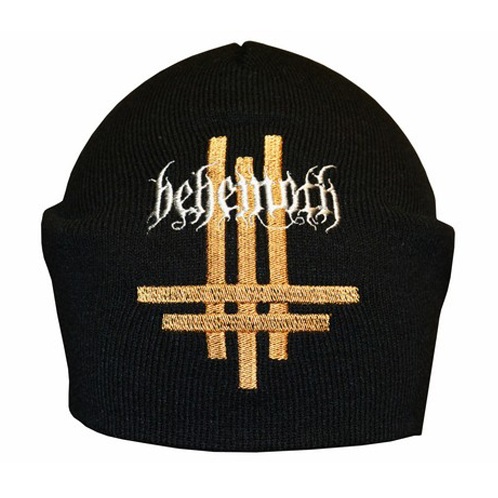 Шапка с вышивкой Behemoth "Inverted Cross" черная Шапка с вышивкой Behemoth "Inverted Cross" черная