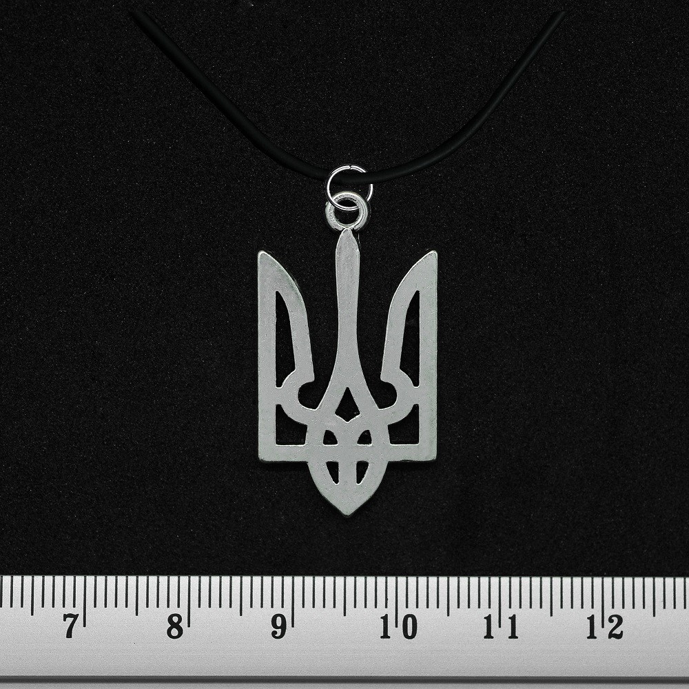 Кулон Трезубец большой (цвет стальной)