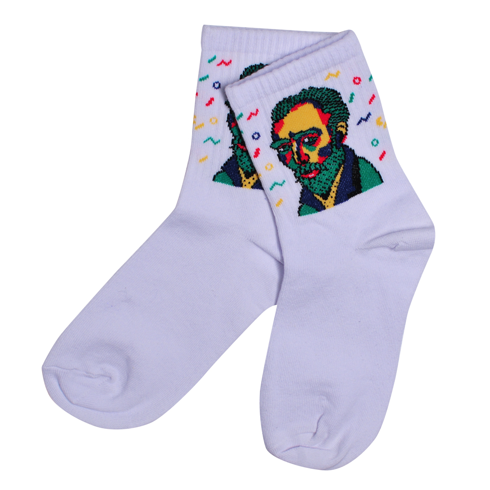 Носки Ван Гог (белые) р.36-44 (tr)