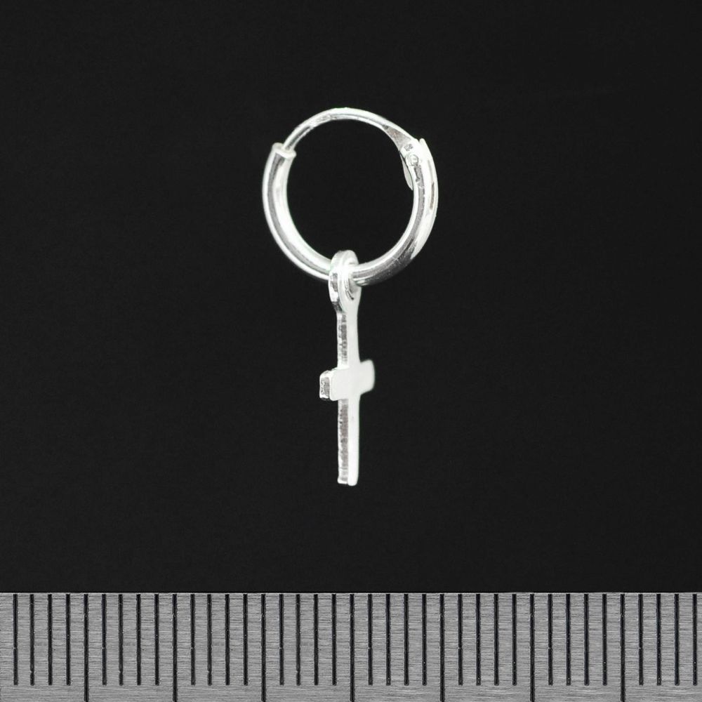 Серьга, кольцо с крестом (eas-075)